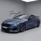 BMW 8 Series G14 G15 G16 2018-2021 M Sport Carbon Look ABS Front Lip Splitter Spoiler
