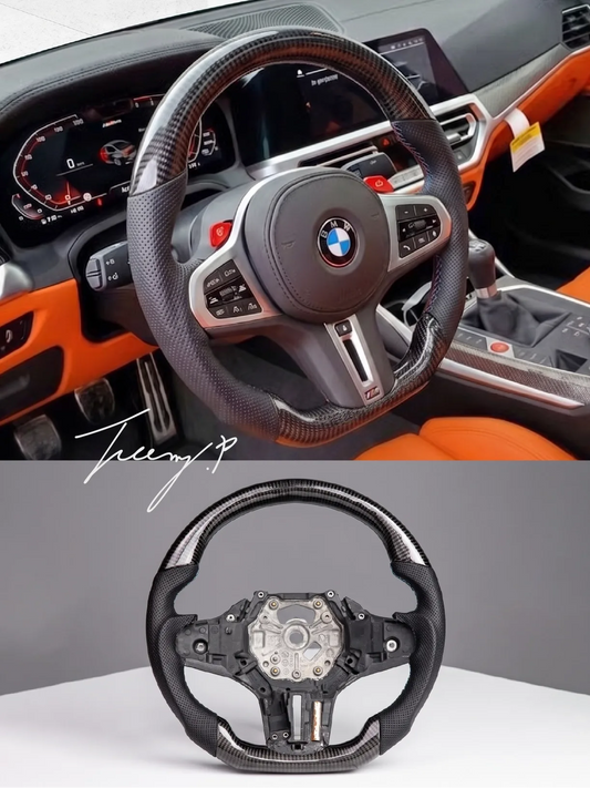 BMW G20 G30 G31 G01 G05 G06 G07 G80 2018-2024 Real Carbon Fiber Steering Wheel