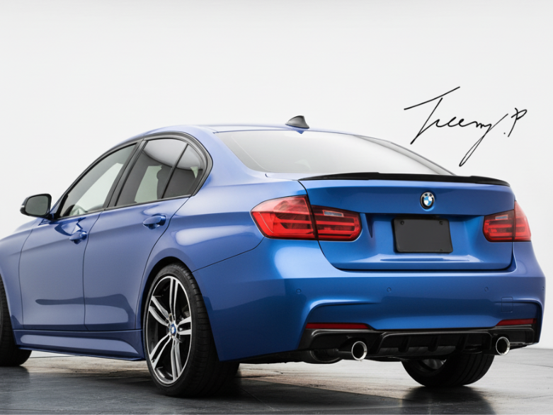 BMW 3 Series F30/F35 (2012-2018) Gloss Black Performance Rear Bumper Diffuser