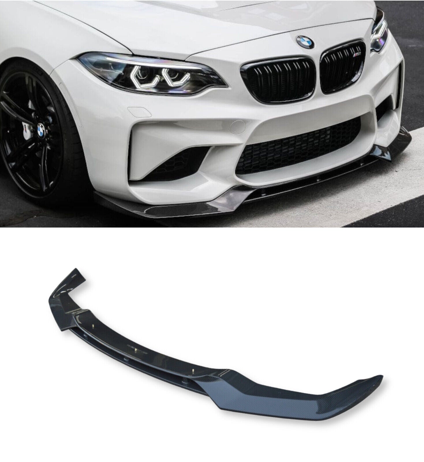 BMW M2 F87 Carbon Fibre Look Front Splitter TP