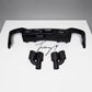 Audi A5 S5 B9.5 F5 S Line Facelift 2020-2024 gloss black rear bumper diffuser kit with matching dual exhaust tailpipes