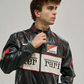 Ferrari Jacket Leather Black Embroidered Racing F1 - Unisex - Outdoor Coat Women & Mens Hoodie