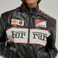 Ferrari Jacket Leather Black Embroidered Racing F1 - Unisex - Outdoor Coat Women & Mens Hoodie