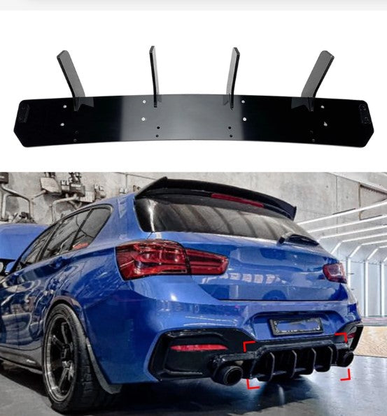 BMW 1 Series F20 M140i Shark Diffuser Add-on Bodykit