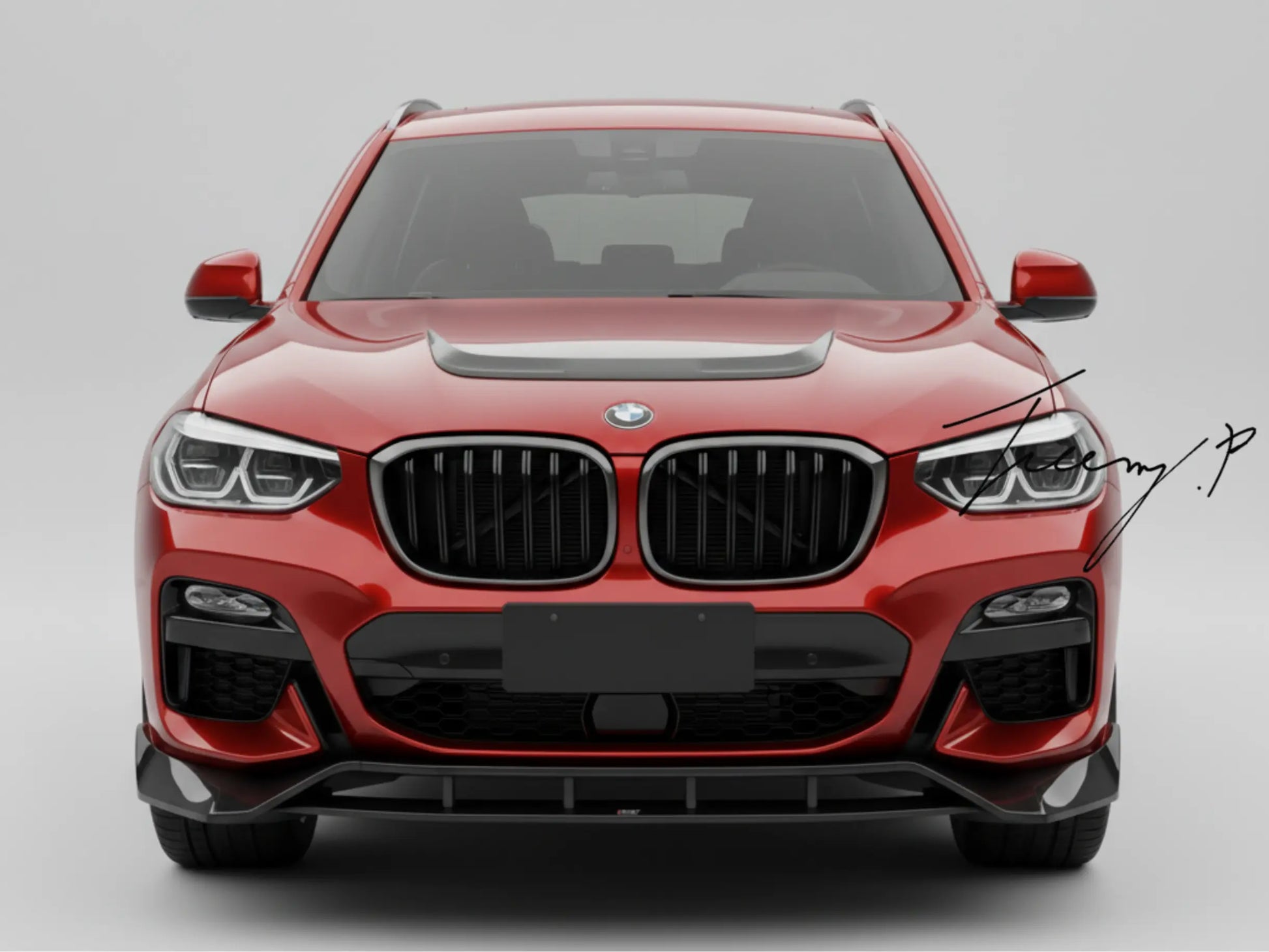 BMW X3 G01 Gloss Black 4 Piece Front Lip Splitter (2018–2021)