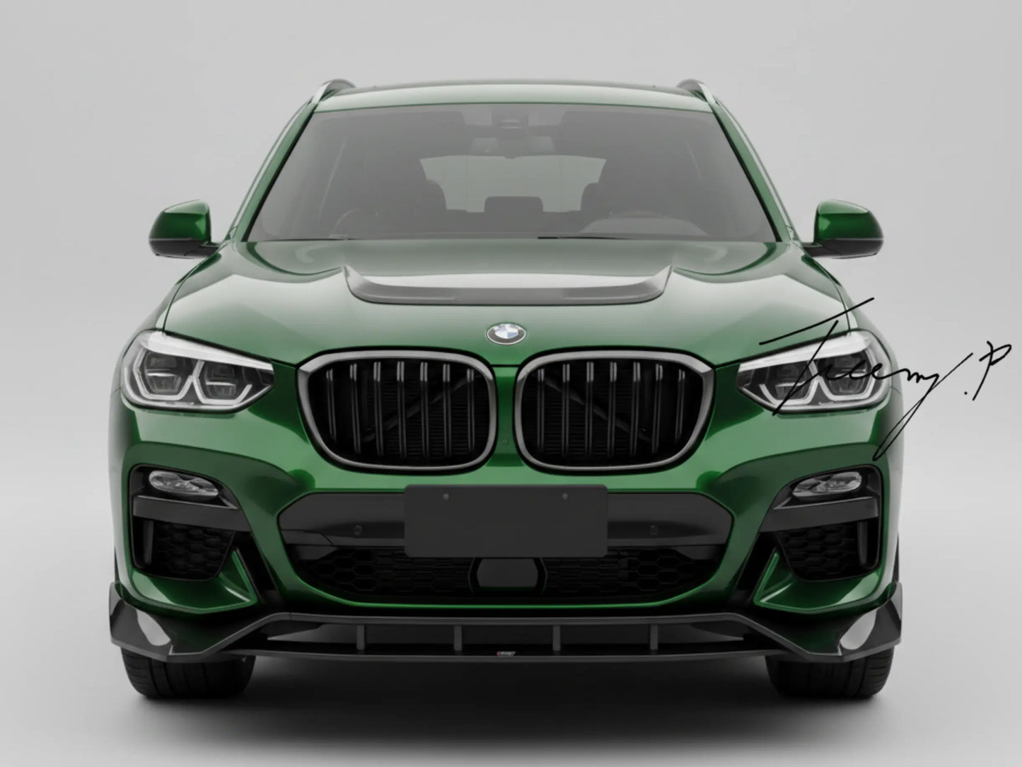 BMW X3 G01 Gloss Black 4 Piece Front Lip Splitter (2018–2021)