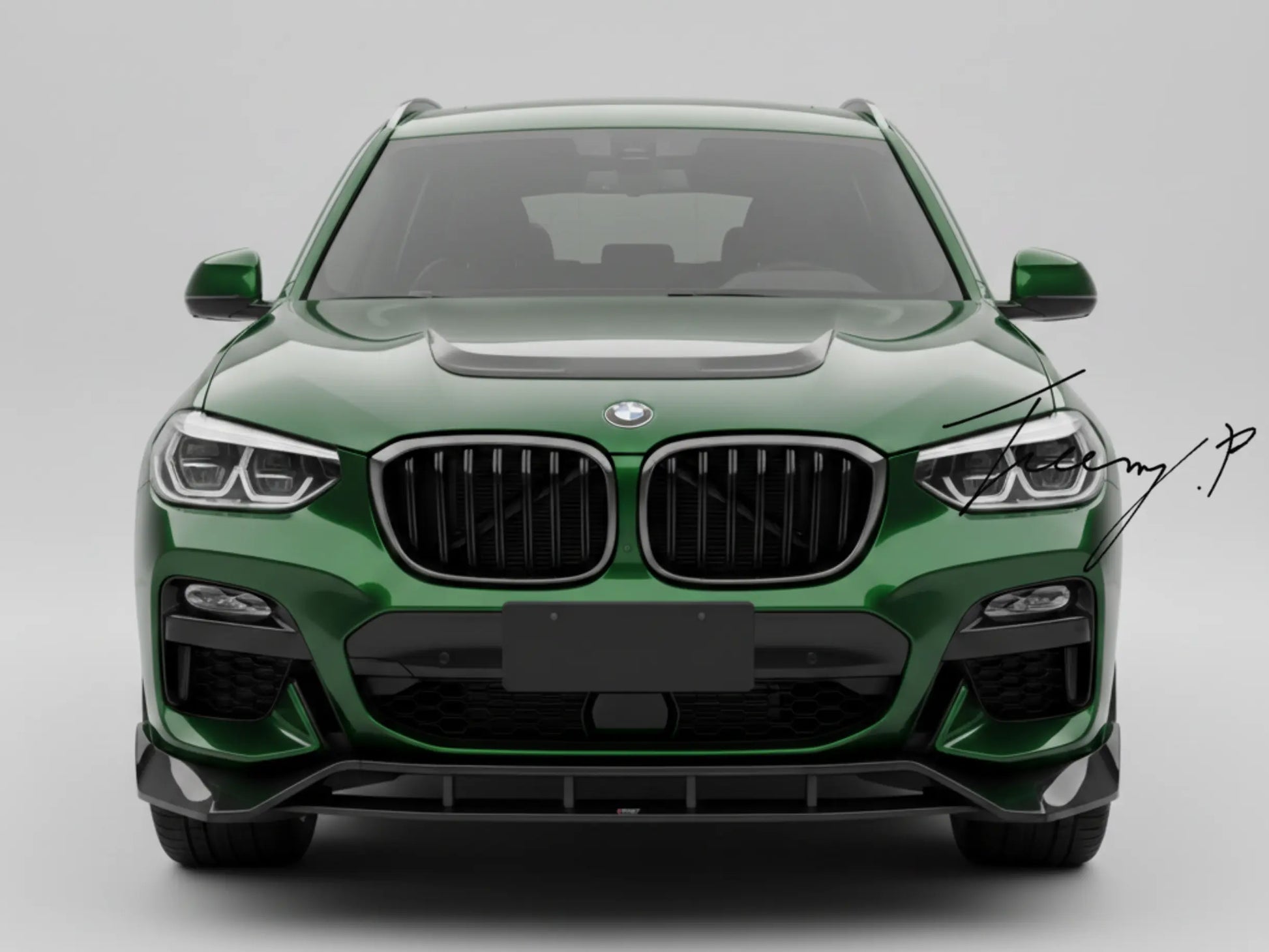 BMW X3 G01 Gloss Black 4 Piece Front Lip Splitter (2018–2021)