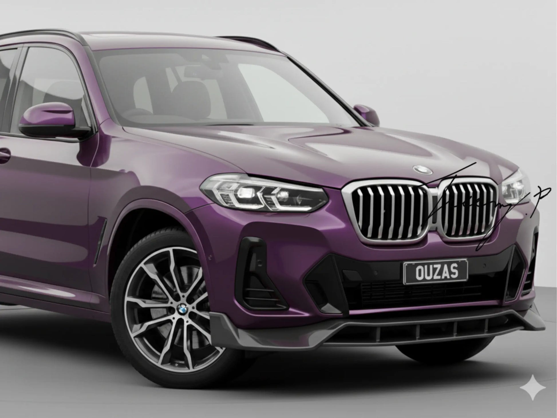 BMW X3 G01 Gloss Black 4 Piece Front Lip Splitter (2022+)