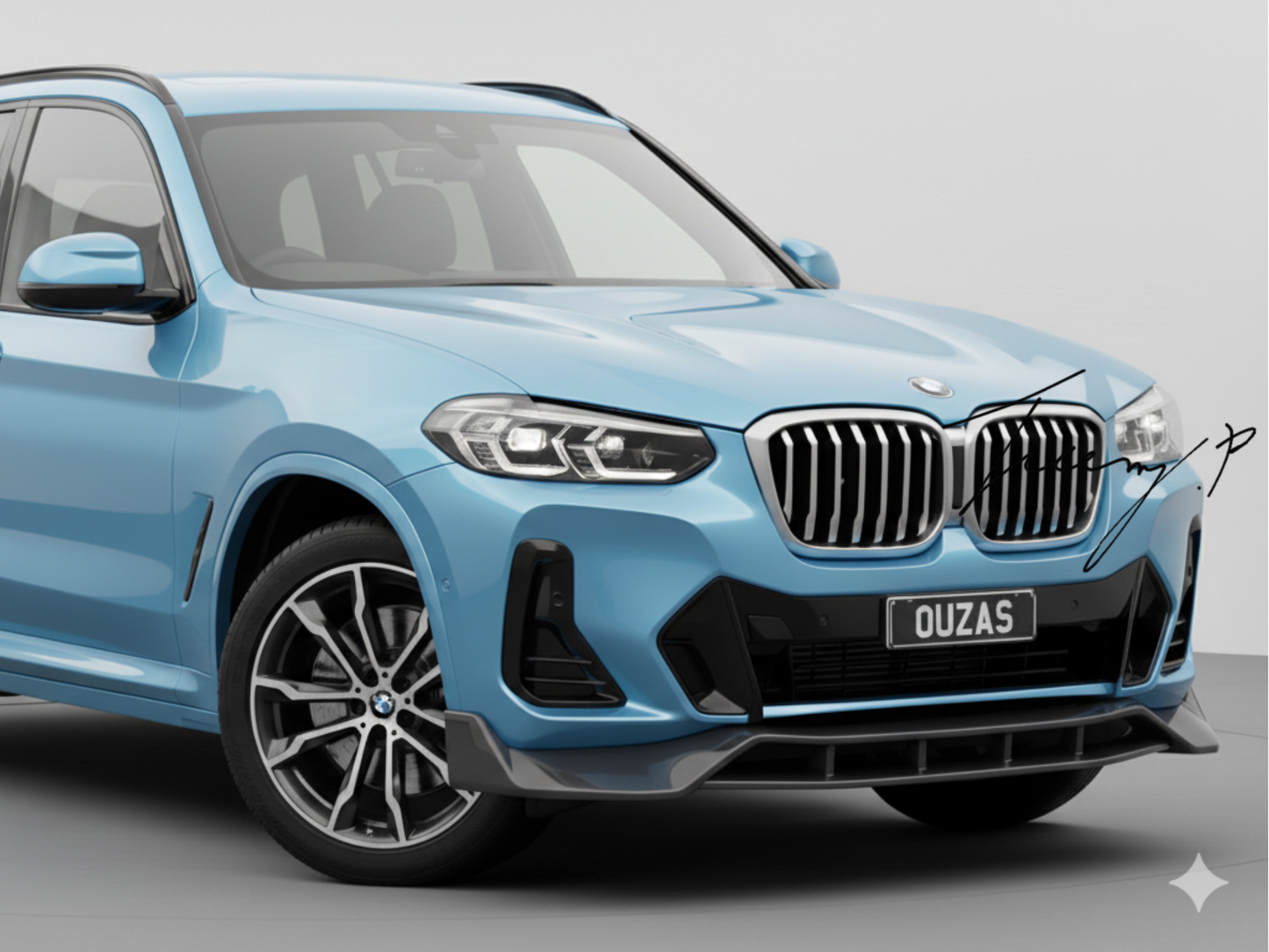 BMW X3 G01 Gloss Black 4 Piece Front Lip Splitter (2022+)