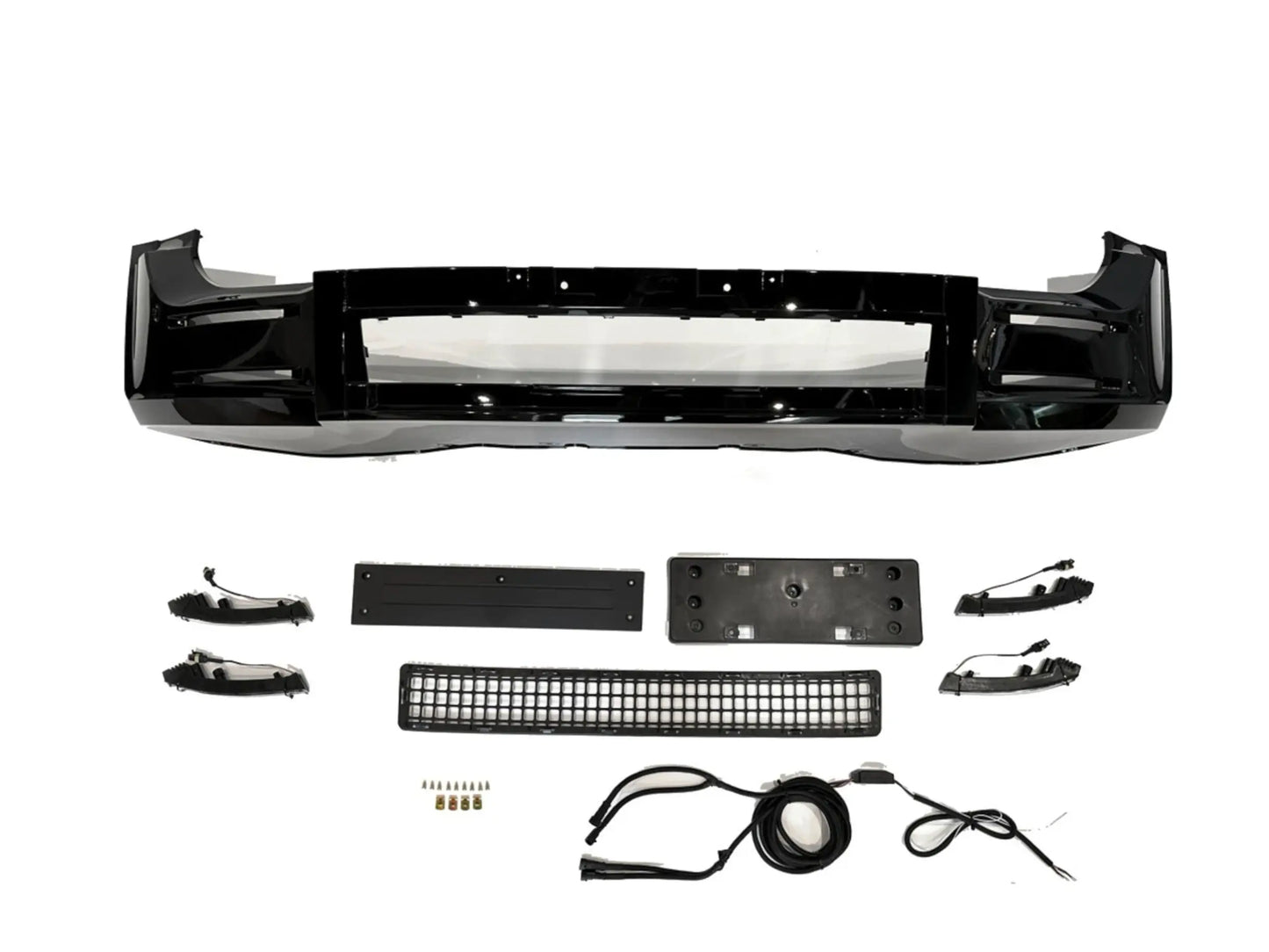 Land Rover Defender L663 (2020+) Gloss Black Front Lip Splitter Lower Bumper Kit