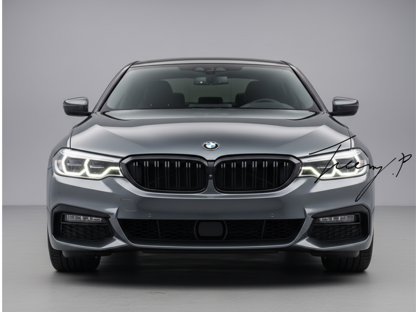 BMW 5 Series G30 (2017–2020) Front Kidney Grille Grill – Gloss Black 