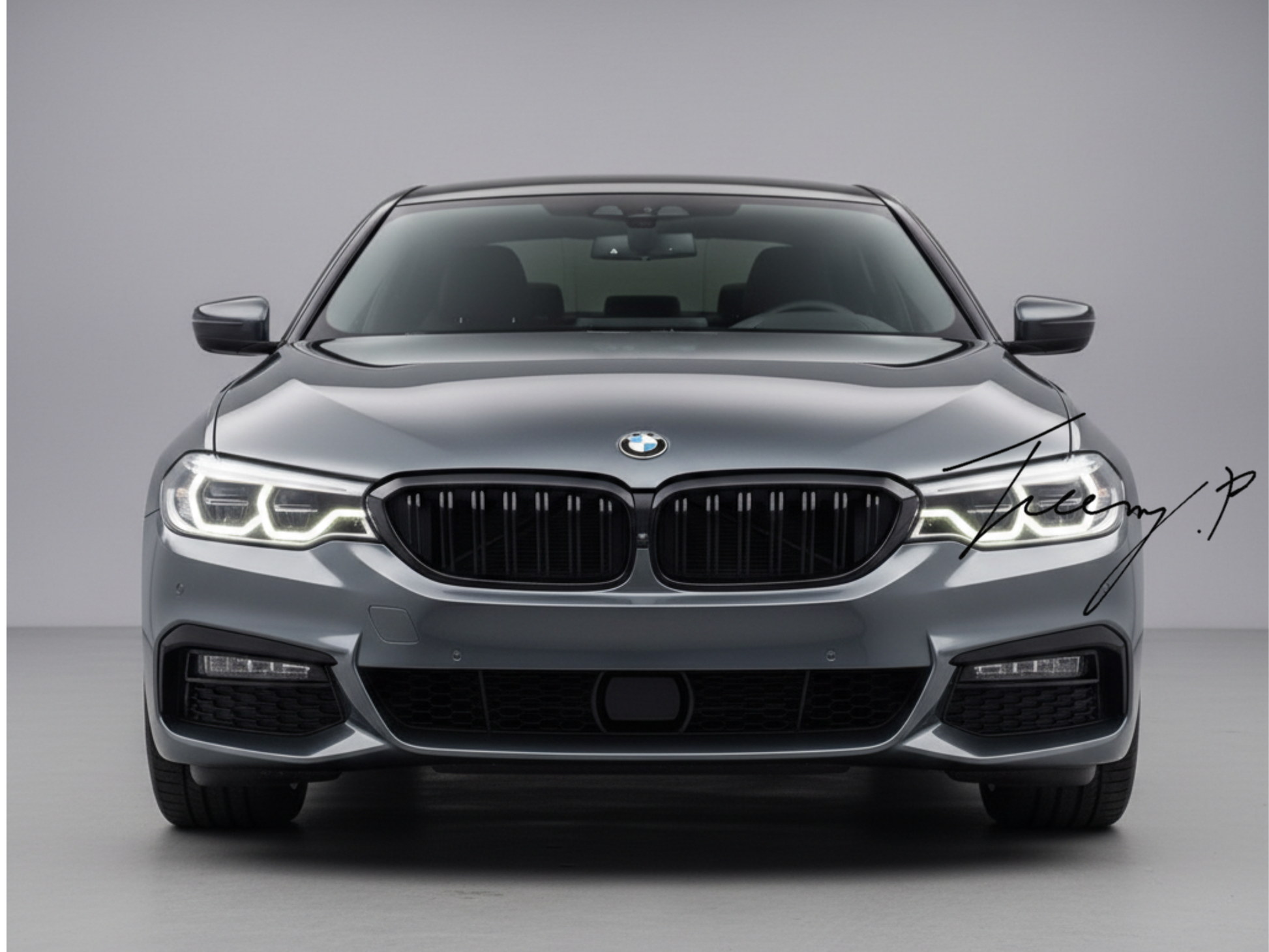 BMW 5 Series G30 (2017–2020) Front Kidney Grille Grill – Gloss Black 
