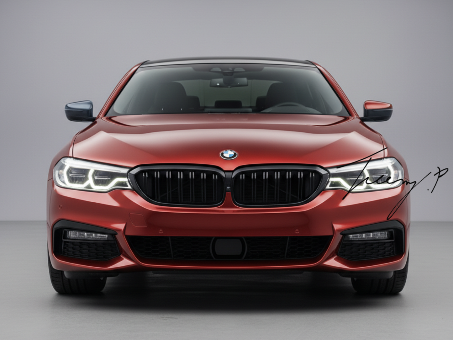 BMW 5 Series G30 (2017–2020) Front Kidney Grille Grill – Gloss Black 