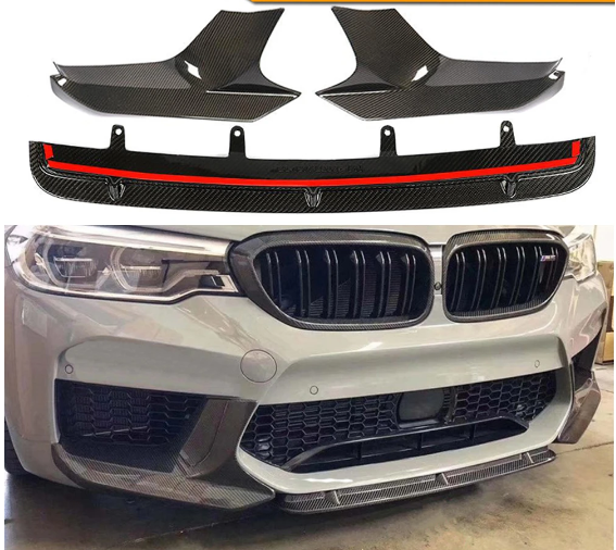 BMW 5 SERIES M5 G30 G38 FRONT SPOILER SPLITTER BODYKIT LIP 2020+