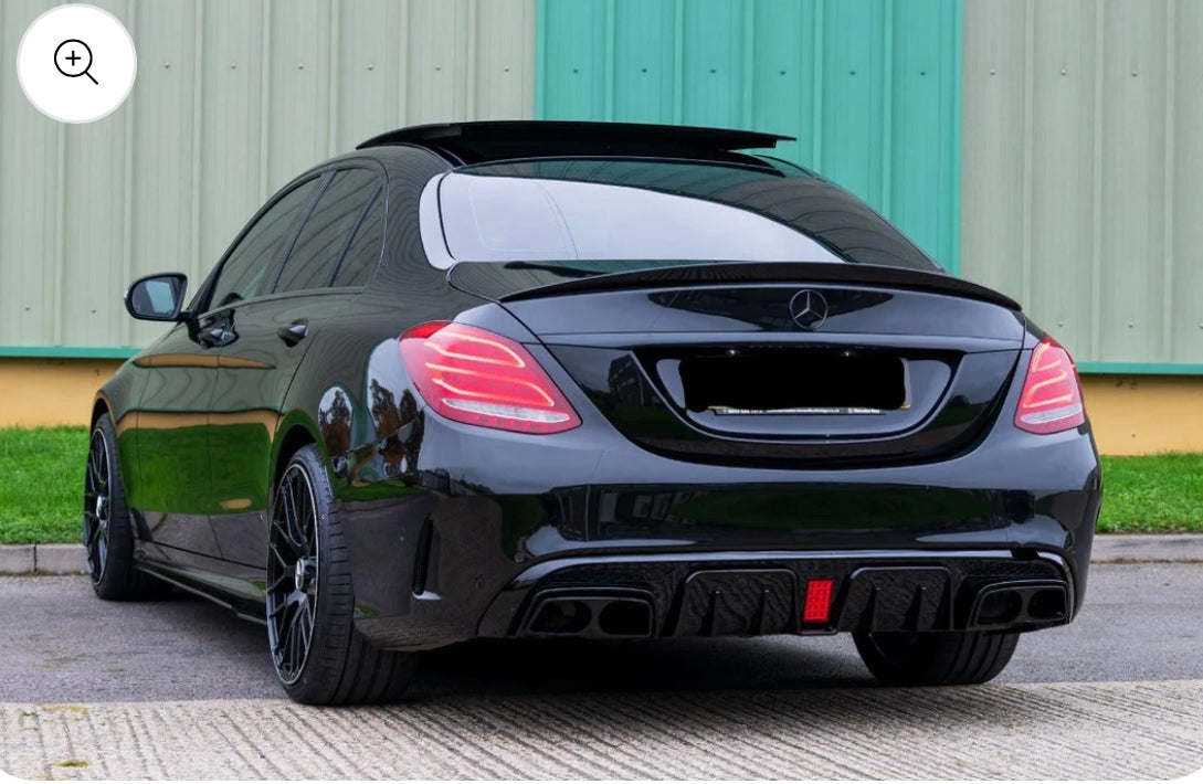 Mercedes C Class W205 AMG Line 2014-2018 Complete Bodykit Splitter, Diffuser, Side Skirts