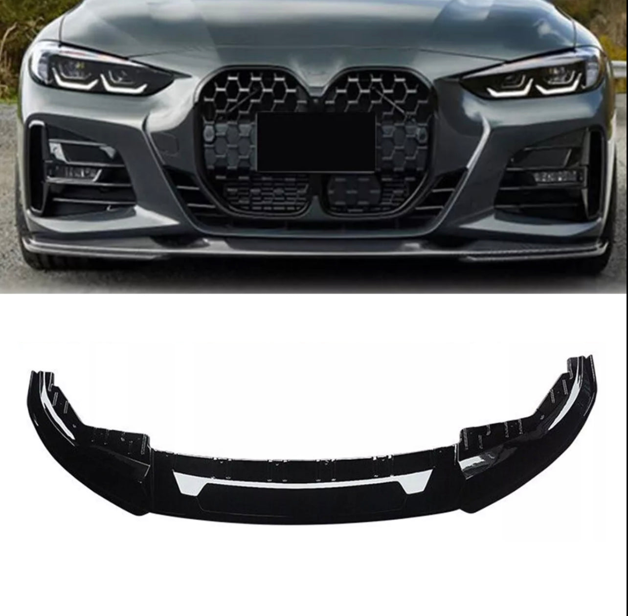 BMW 4 Series G26 M440i 4-Door M Performance Carbon Fiber look Front Splitter