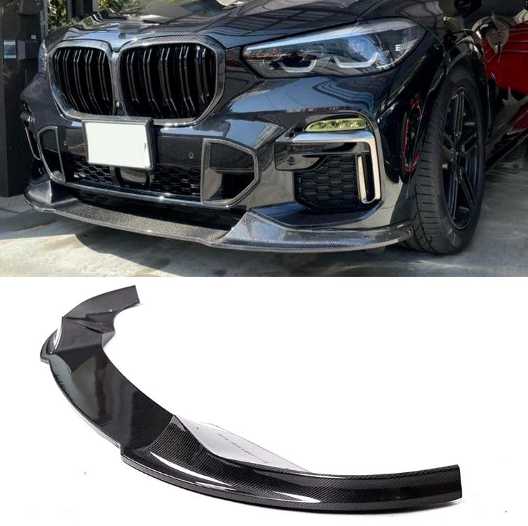 BMW X5 G05 2018+ CARBON FIBRE FRONT SPLITTER M SPORT FRONT LIP SPOILER BODYKIT