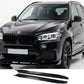 BMW X5 F15 X6 F16 2013 – 2018 MP STYLE GLOSS BLACK SIDE SKIRT EXTENSION BLADES LIP SPLITTER