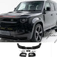 Land Rover Defender L663 90 & 110 2020+ Gloss Black Front Bumper Splitter Lip Spoiler Body Kit
