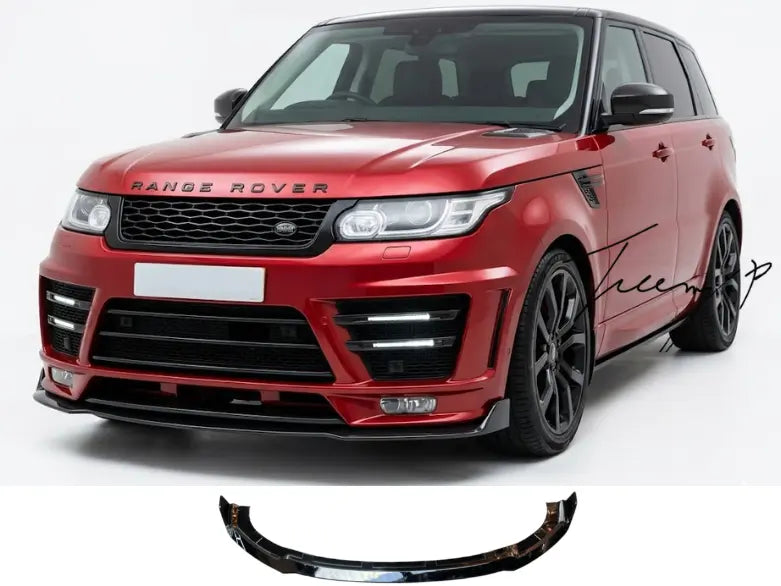 Range Rover Sport L494 2013-2018 Pre-Facelift LM Style Front Splitter Lip Gloss Black Bumper Spoiler