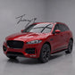 Jaguar F-Pace X761 and XF MK2 X260 2017-2025 OE style side steps running boards pair with anti-slip tread pads and brackets
