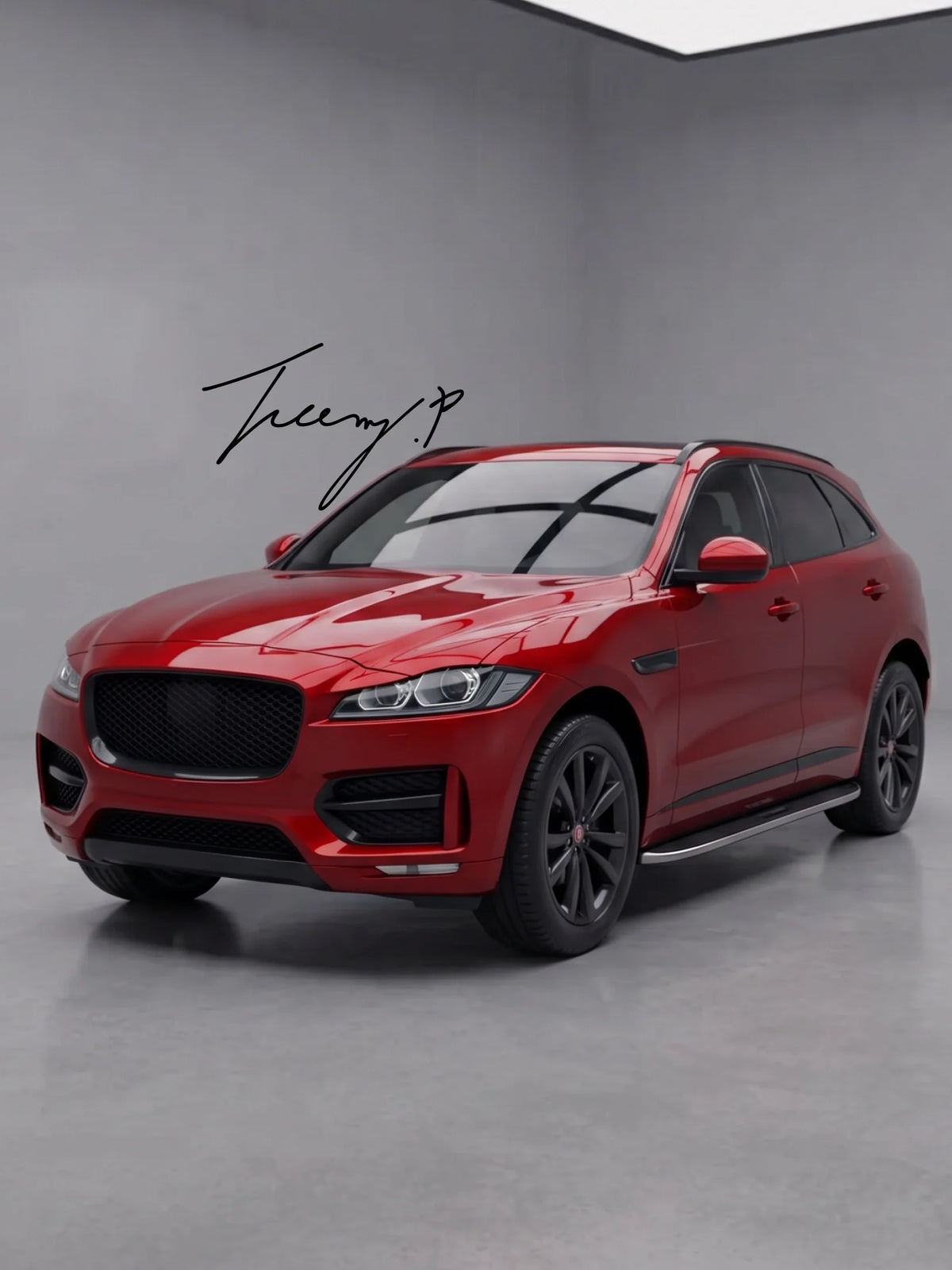 Jaguar F-Pace X761 and XF MK2 X260 2017-2025 OE style side steps running boards pair with anti-slip tread pads and brackets