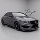 Mercedes CLA Class W117 C117 2016-2019 CLA45 AMG style gloss black front bumper chin splitter lip spoiler upgrade