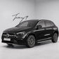 Mercedes GLA H247 2020-2026 OE style black and silver aluminum running boards side steps pair with anti-slip tread