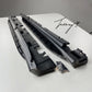 Mercedes-Benz GLE W167 AMG Line 2019-2024 OE style all-black side steps running boards pair with anti-slip rubber pads