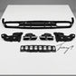 Mercedes-Benz C-Class C205 Coupe A205 Cabriolet 2015-2023 AMG C63 S Style Rear Diffuser with Tail Pipes Body Kit