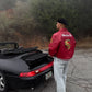 Porsche Jacket Leather Embroidered Stitched Padded Baggy style Racing F1 - Unisex - Outdoor Coat Women & Men Hoodie