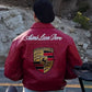 Porsche Jacket Leather Embroidered Stitched Padded Baggy style Racing F1 - Unisex - Outdoor Coat Women & Men Hoodie