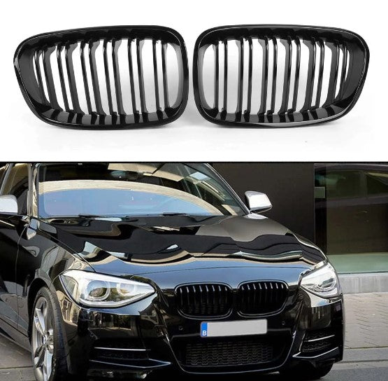 BMW 1 Series F20 Kidney Front Grills Twin PRE-LCI 2011-2014