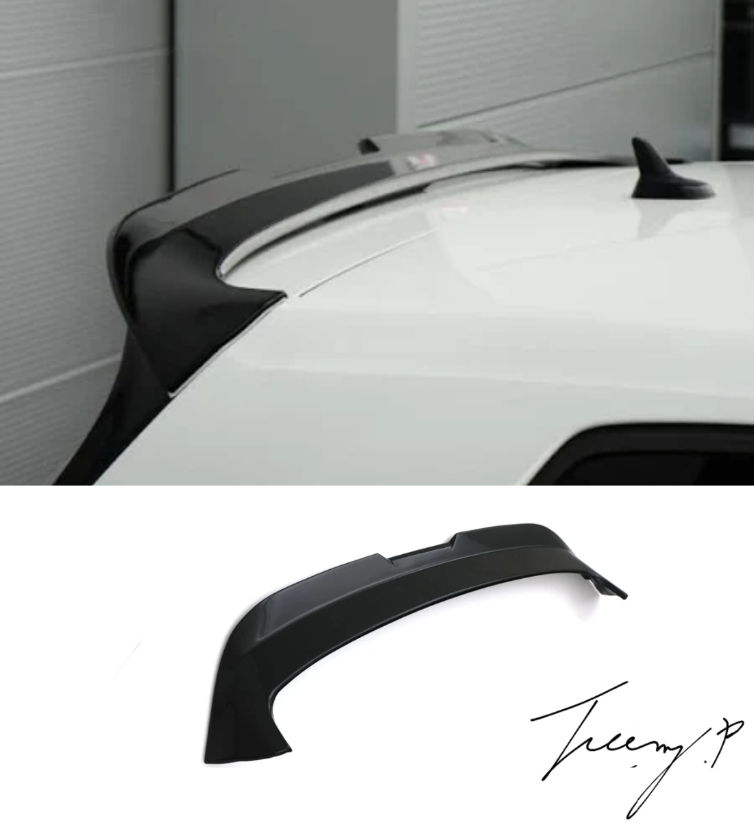 VW Golf 7/7.5 (2012-2020) 2 Generation Gloss Black Rear Spoiler Wing