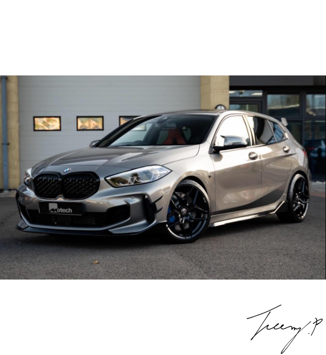 BMW 1 SERIES F40 2019 - 2023 BLACK FRONT SPLITTER SPOILER BODYKIT