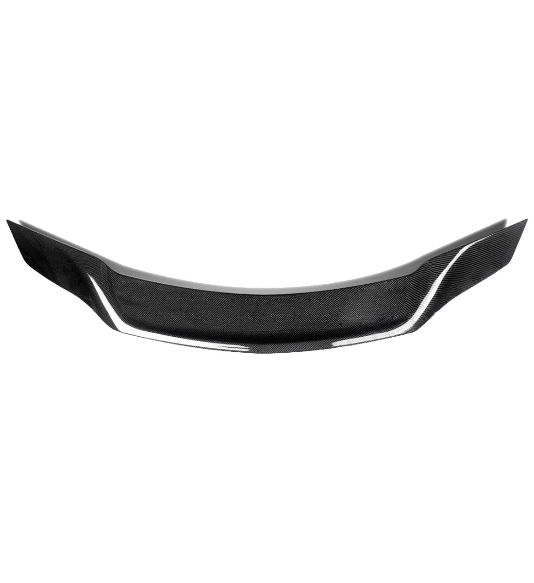 Carbon fiber PSM style boot spoiler wing installed on a 2008-2014 Mercedes-Benz C-Class W204 C63 AMG
