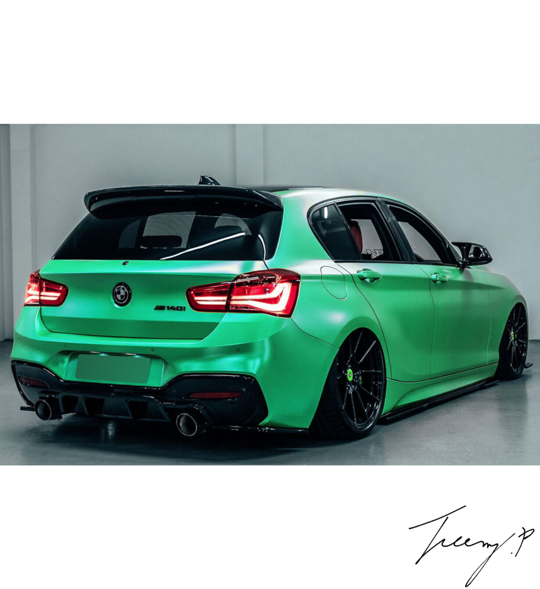 BMW 1 SERIES F20 F21 LCI 2015 - 2019 M135I M140I GLOSS BLACK REAR ROOF SPOILER