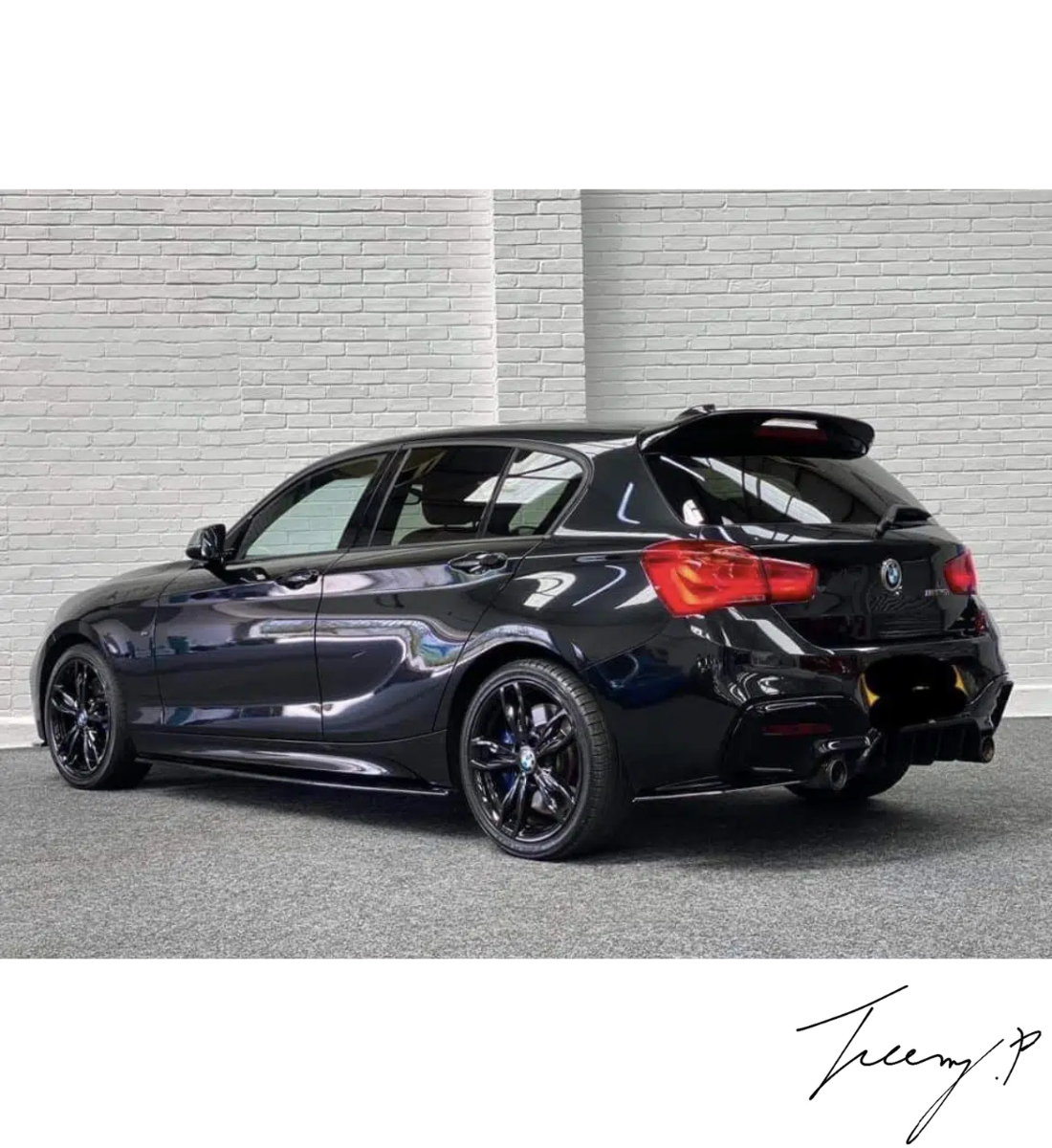 BMW 1 SERIES F20 F21 LCI 2015 - 2019 M135I M140I GLOSS BLACK REAR ROOF SPOILER