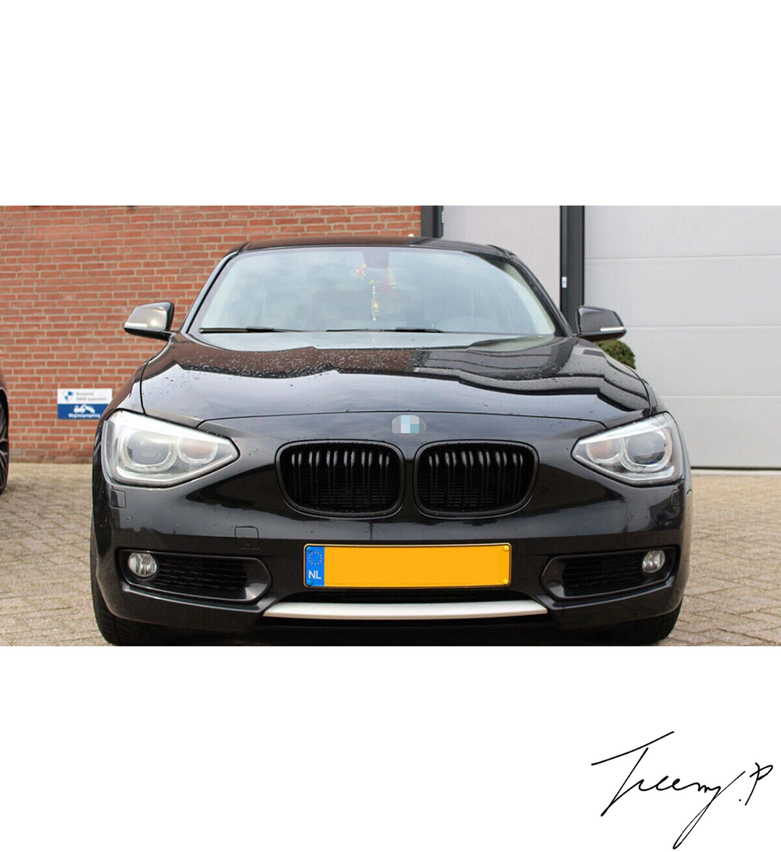 BMW 1 SERIES F20 F21 PRE LCI 2011 - 2014 BLACK FRONT KIDNEY GRILLE BODYKIT