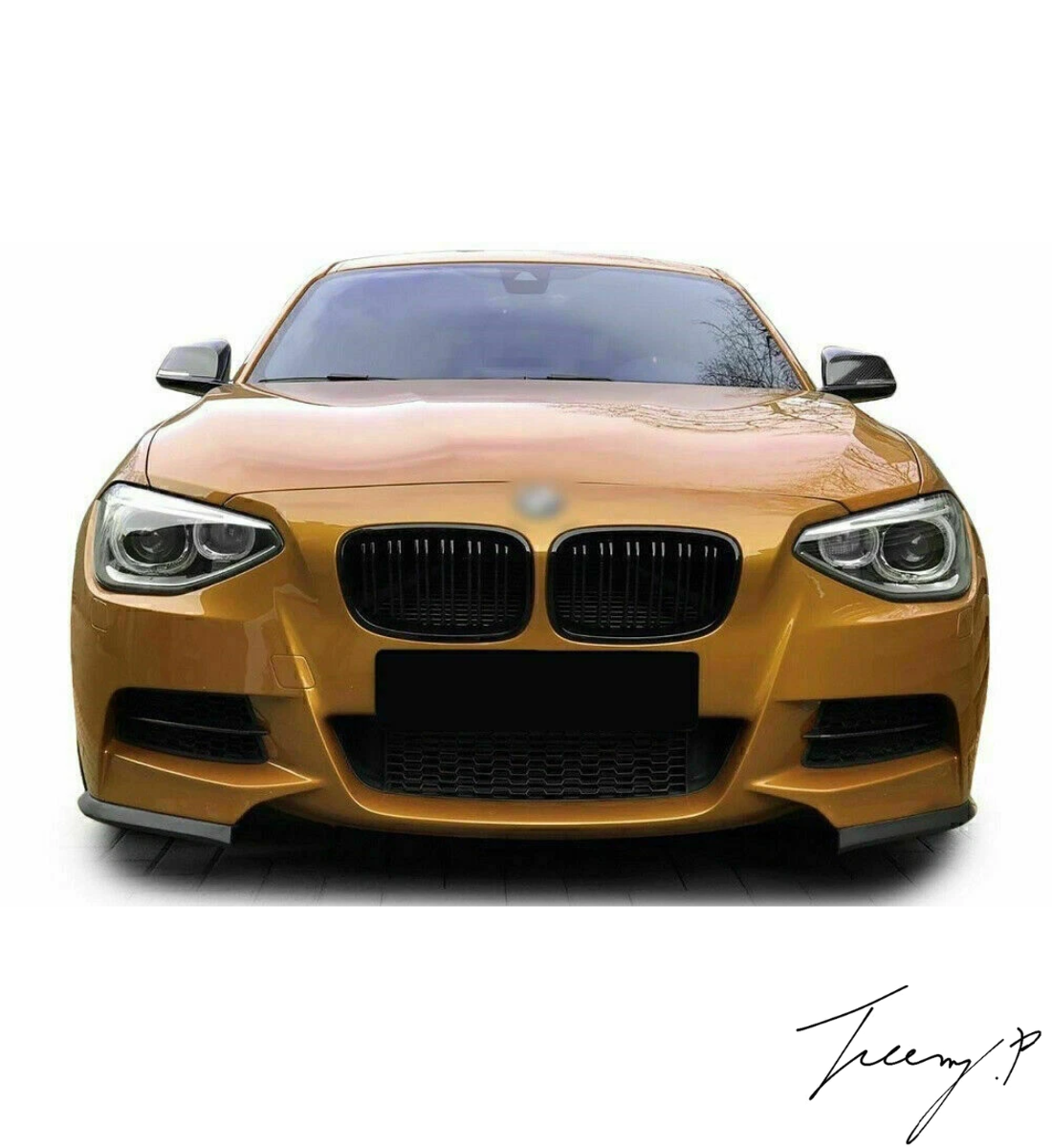 BMW 1 SERIES F20 F21 PRE LCI 2011 - 2014 BLACK FRONT KIDNEY GRILLE BODYKIT