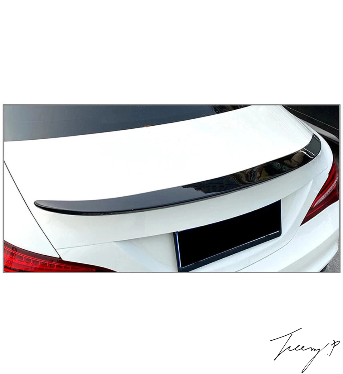 Mercedes CLA W117 (2013-2019) Gloss Black Rear Boot Spoiler Lip 