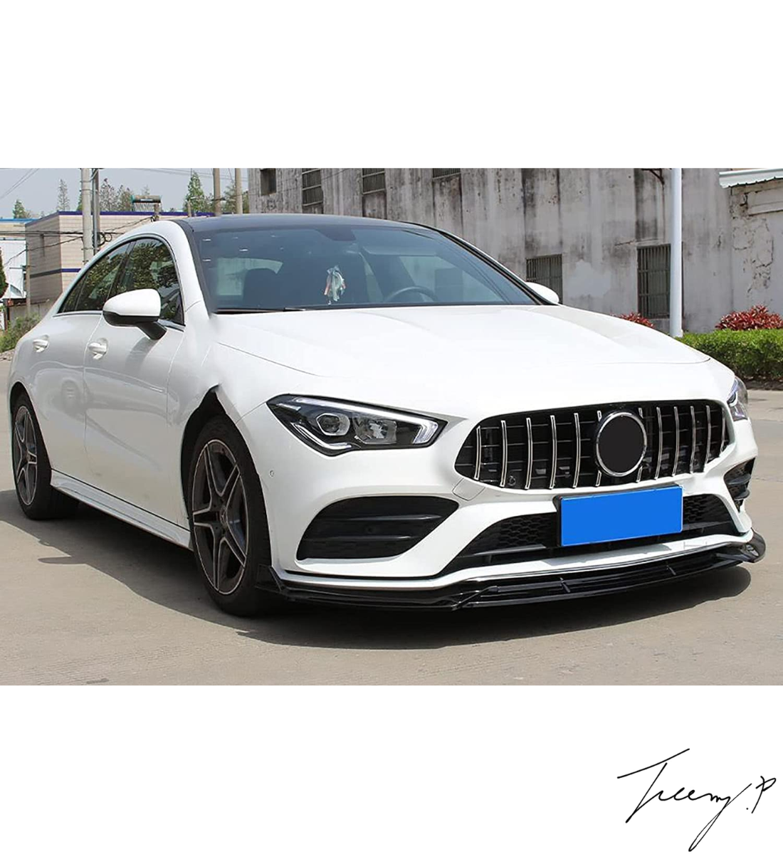 Mercedes CLA-Class W118 C118 (2019+) CLA45S AMG Gloss Black Front Splitter Lip 