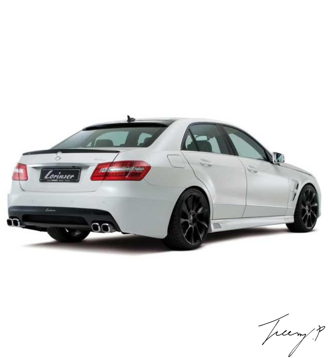 Mercedes E-Class W212 (2009–2016) AMG Style Gloss Black Rear Window Roof Spoiler
