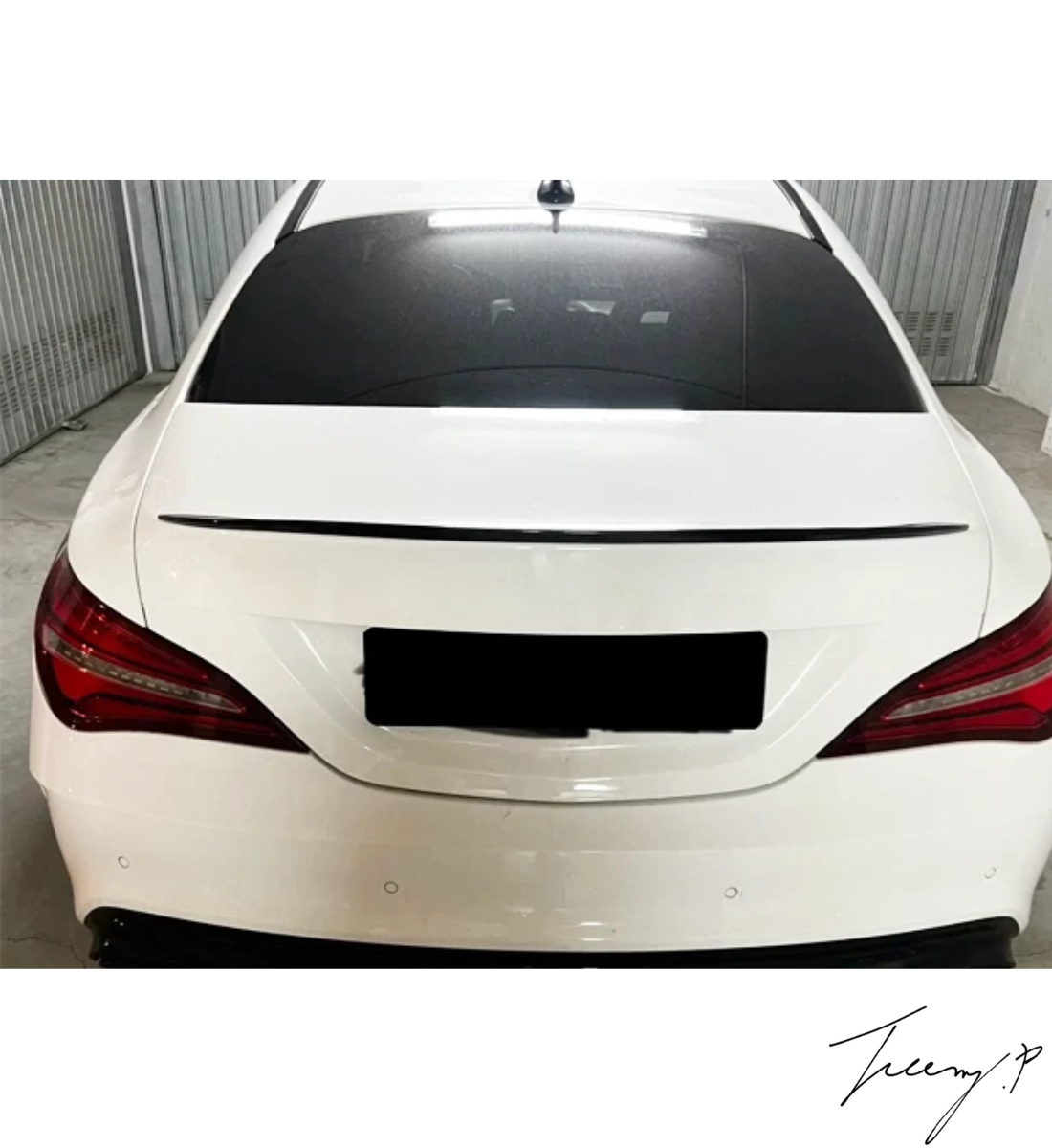 Mercedes CLA W117 (2013-2019) Gloss Black Rear Boot Spoiler Lip