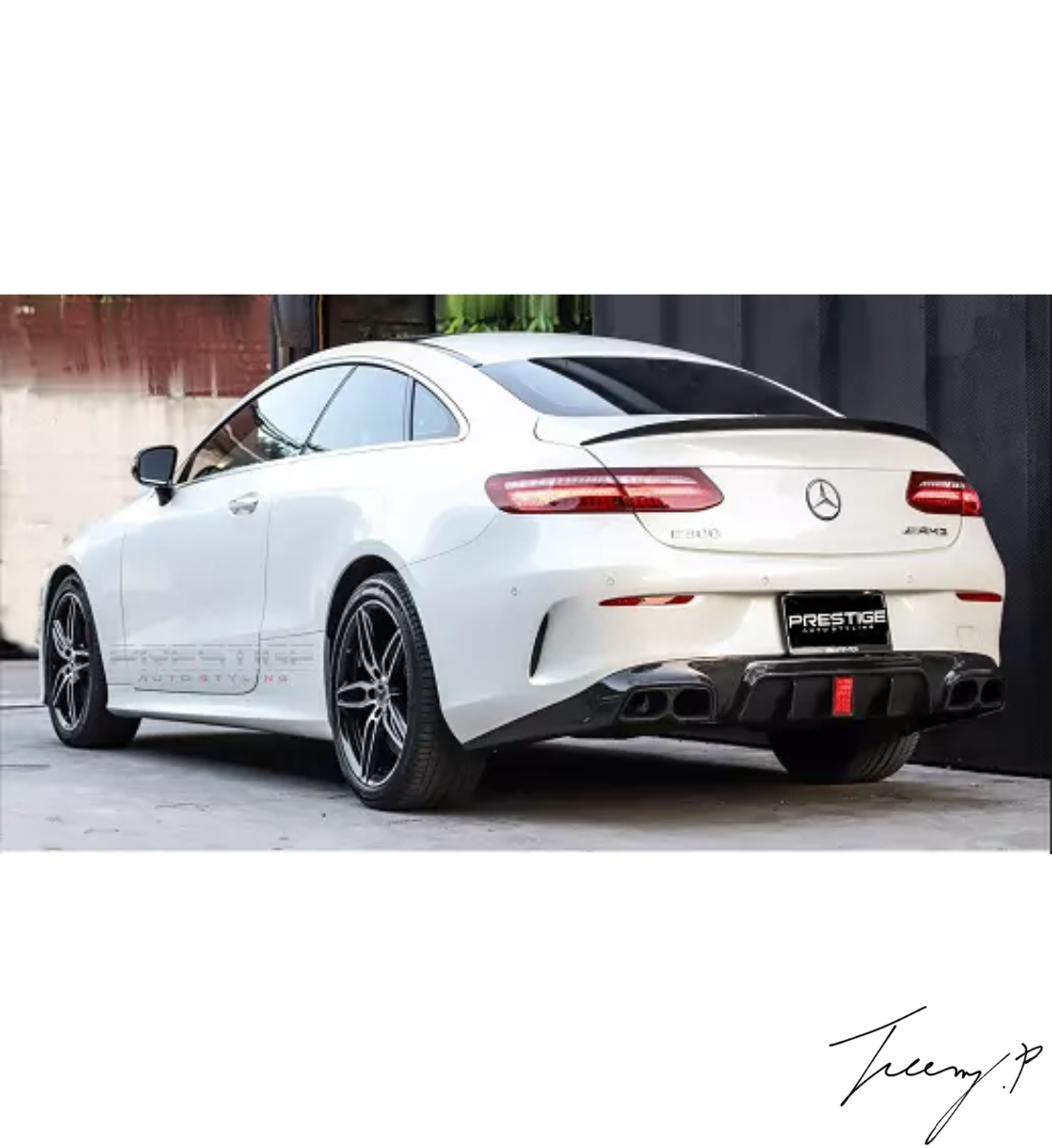 Mercedes E-Class C238 (2017+) Coupe E63 AMG Style Gloss Black Rear Boot Spoiler
