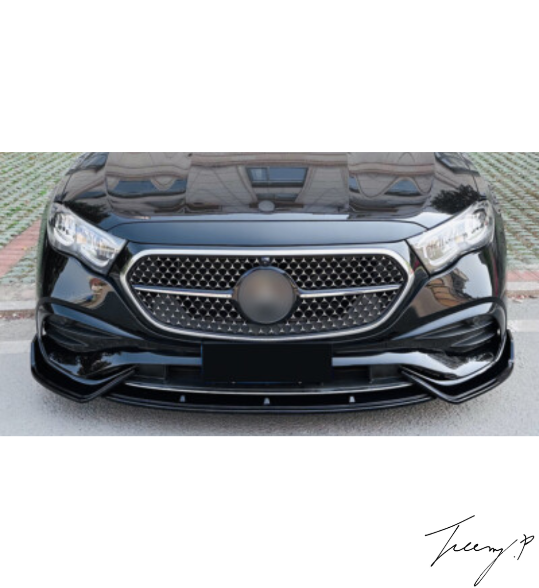 Mercedes E-Class W214 (2023+) AMG Gloss Black Front Splitter Lip Bumper Spoiler