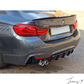 BMW 4 Series F32 F33 F36 (2013-2020) M Sport Rear Diffuser Splitter Matte Black