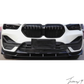 BMW X1 F48 (2015+) M Sport Front Bumper Splitter Lip & Rear Diffuser Gloss Black