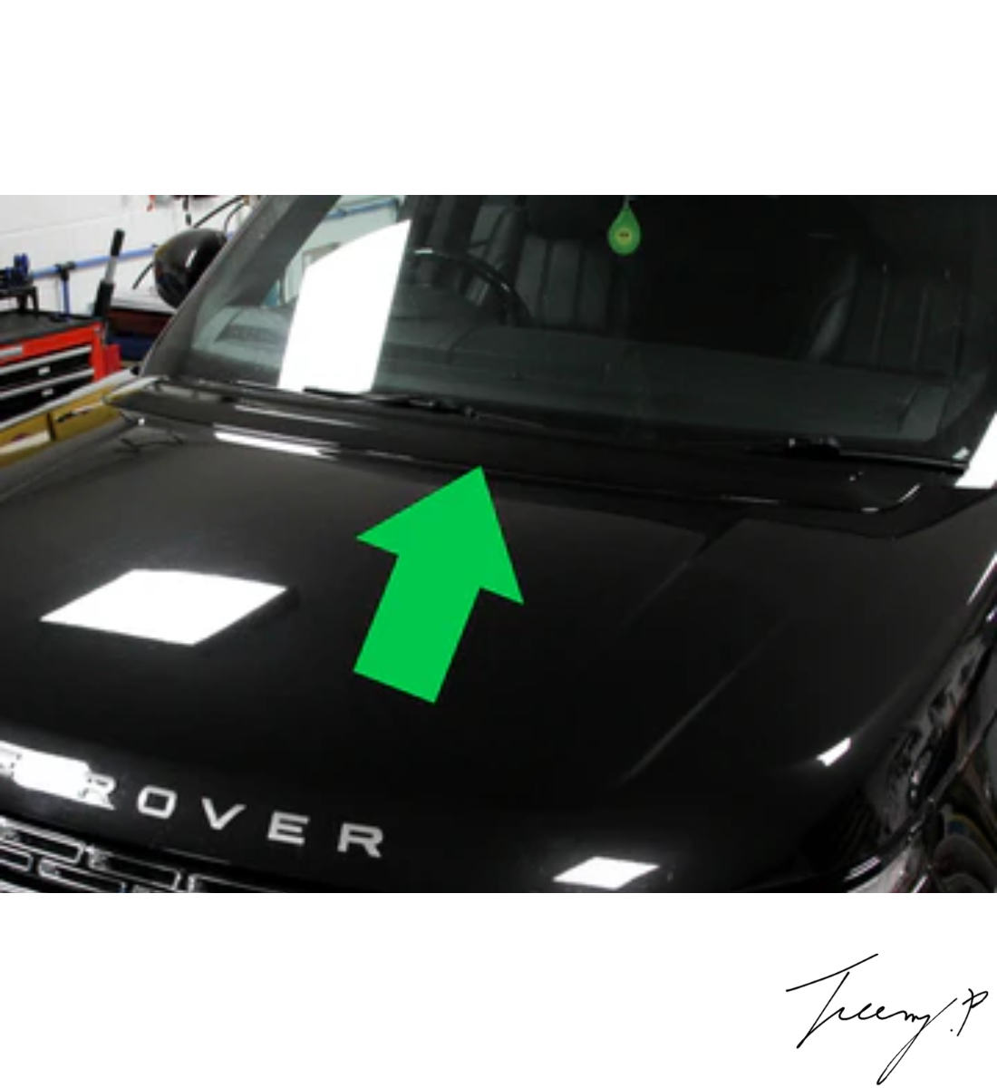 Range Rover Vogue L405 (2013-2018) Gloss Black Bonnet Hood Vent Grill Trim