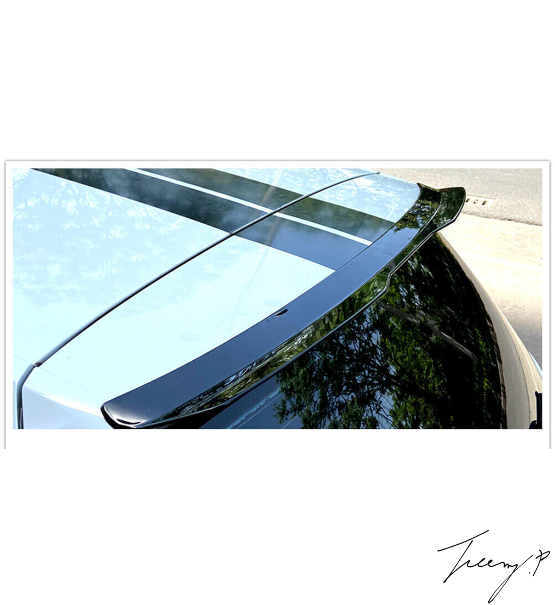 VW Golf 7 MK7.5 (2014-2019) Max Style Rear Roof Spoiler Wing Gloss Black